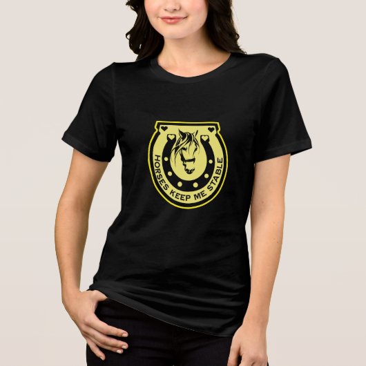 Paardenrenners Tri-Blend Shirt (Voorkant)