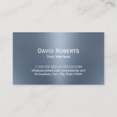 Paardenrenpaard Paardrijvereniging Dusty Blue Visitekaartje (Achterkant)