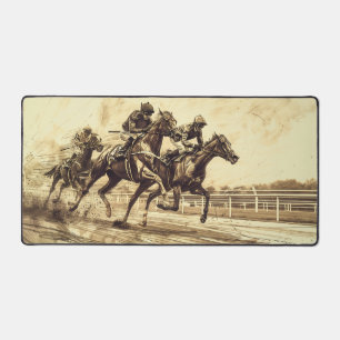 paardenrensport-schets bureaumat