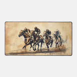 paardenrensport-schets bureaumat