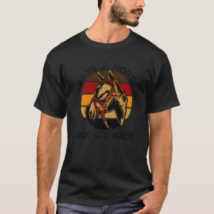 Paardenrenzend volwassen Joke bewaar een paard dat T-shirt