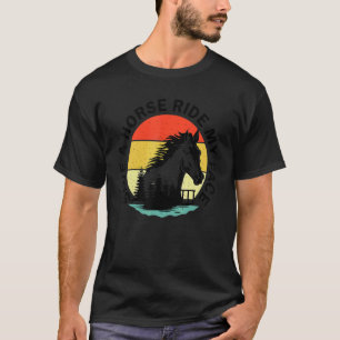 Paardenrenzend volwassen Joke bewaar een paard dat T-shirt