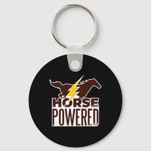 Paardenriemen aangedreven sleutelhanger (Voorkant)
