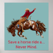 Paardenrijder Poster (Voorkant)