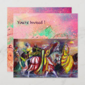 PAARDENRIJDERS, MUZIEK 'S AVONDS, Roze goud glinst Kaart (Voorkant / Achterkant)