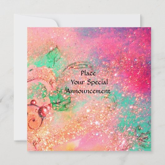 PAARDENRIJDERS, MUZIEK 'S AVONDS, Roze goud glinst Kaart (Achterkant)