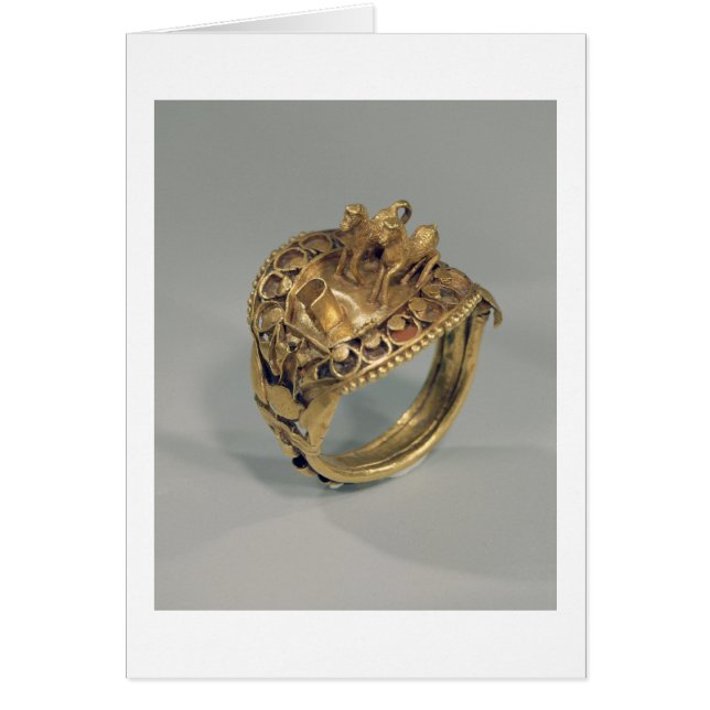 Paardenring (goud en cornelaan) (Voorkant)