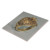 Paardenring (goud en cornelaan) tegeltje (Zijkant)