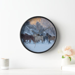 Paardenrit in de winter op Hideout Ranch
