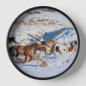 Paardenrit in de winter op Hideout Ranch (Voorkant)