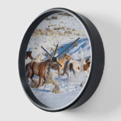 Paardenrit in de winter op Hideout Ranch (Hoek)