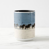 Paardenrit in de winter op Hideout Ranch Mok (Midden)