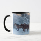 Paardenrit in de winter op Hideout Ranch Mok (Links)