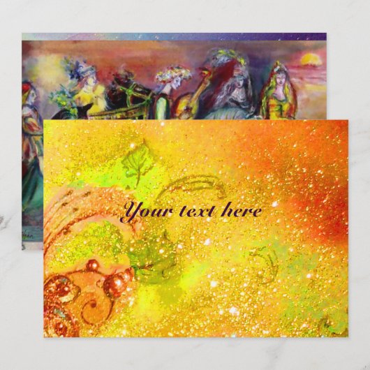 PAARDENRITTERS, MUZIEK IN DE NACHT, gele vonken (Voorkant / Achterkant)