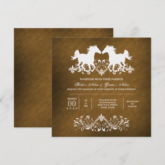 Paardenroemeense staartschar kaart (Voorkant / Achterkant)