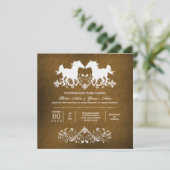 Paardenroemeense staartschar kaart (Staand voorkant)