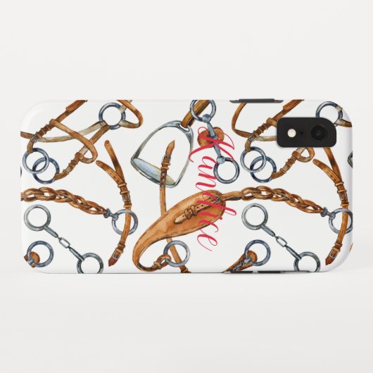 Paardenroesttas voor roestdruk Case-Mate iPhone case (Achterkant (horizontaal))