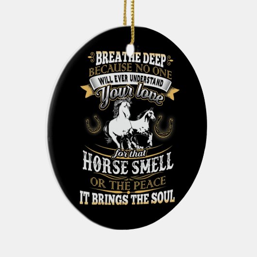 Paardenrooster geeft schamel voor meisjes keramisch ornament (Rechts)