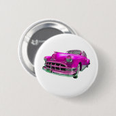 paardenroze ronde button 5,7 cm (Voorkant /achterkant)