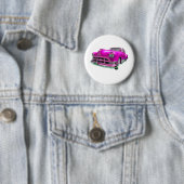 paardenroze ronde button 5,7 cm (In situ)