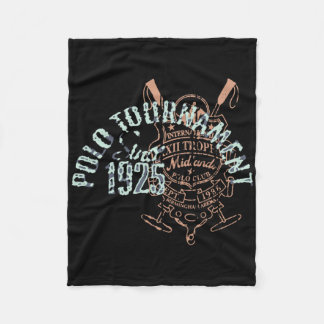 Paardenrug Polo Riding & Camp; Polo Speler Paarden Fleece Deken