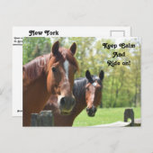 Paardenrugleuning Briefkaart (Voorkant / Achterkant)