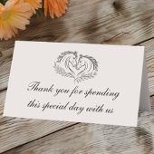 Paardenrustiek Western Country Wedding Dank u Plaatskaartje