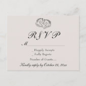 Paardenrustiek Western land Elegante bruiloft RSVP Uitnodiging Briefkaart (Voorkant)