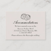 Paardenrustieke Westerne bruiloft accommodatie Informatiekaartje (Voorkant)