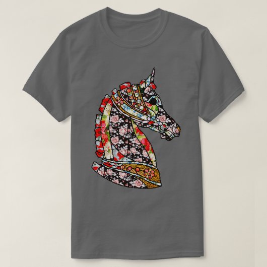 paardenschaakspel t-shirt (Design voorkant)