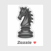 Paardenschaakstuk Sticker (Vel)
