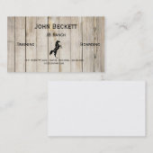 Paardenschaal met weerspande bordjes en instappen visitekaartje (Voorkant / Achterkant)