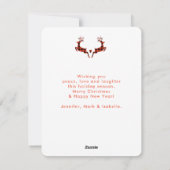 Paardenschaal voor kerstmis feestdagenkaart (Achterkant)