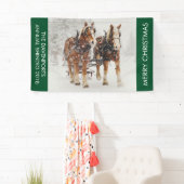 Paardenschaal voor kerstmis spandoek (Insitu)