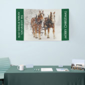 Paardenschaal voor kerstmis spandoek (Beurs)