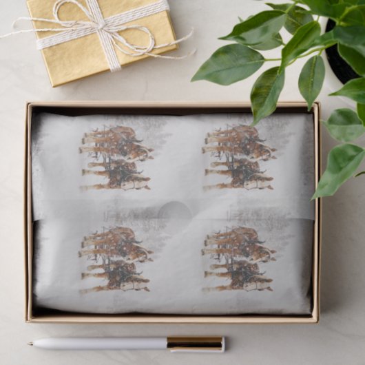 Paardenschaal voor kerstmis tissuepapier (Geschenk)