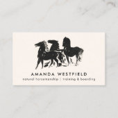  paardenschets ruitersport visitekaartje (Voorkant)