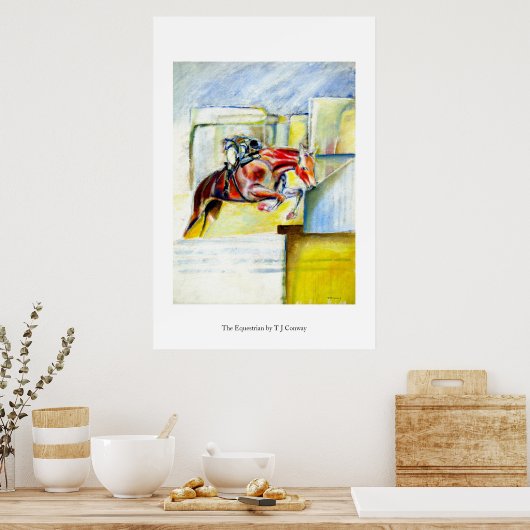 paardenschilderij poster (Keuken)