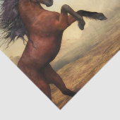 Paardenschilderij Tissuepapier (Detail)