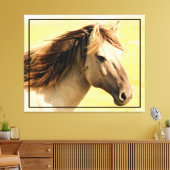 Paardenschilderkunst Canvas Afdruk (Insitu (Woonkamer))