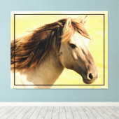 Paardenschilderkunst Canvas Afdruk (Insitu (Houten vloer))