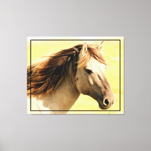 Paardenschilderkunst Canvas Afdruk