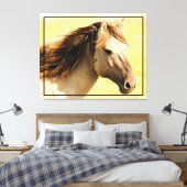 Paardenschilderkunst Canvas Afdruk (Insitu (Slaapkamer))