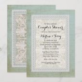 Paardenschok Rustic Lace met  gelooide linen Kaart (Voorkant / Achterkant)