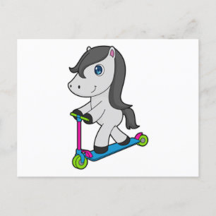 Paardenscooter Briefkaart