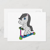 Paardenscooter Briefkaart (Voorkant / Achterkant)