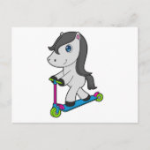 Paardenscooter Briefkaart (Voorkant)