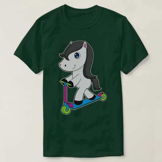 Paardenscooter T-shirt (Design voorkant)