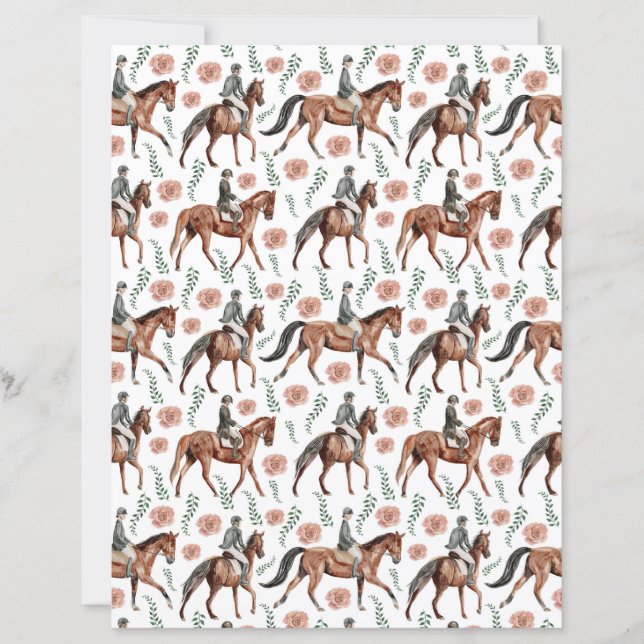 Paardenscrapbookpapier (Voorkant)