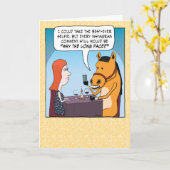 Paardenselfie met lange adem kaart (Gele Bloem)